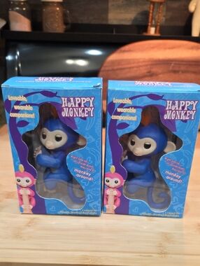 Wearable Blue Monkey Action Figure Toy